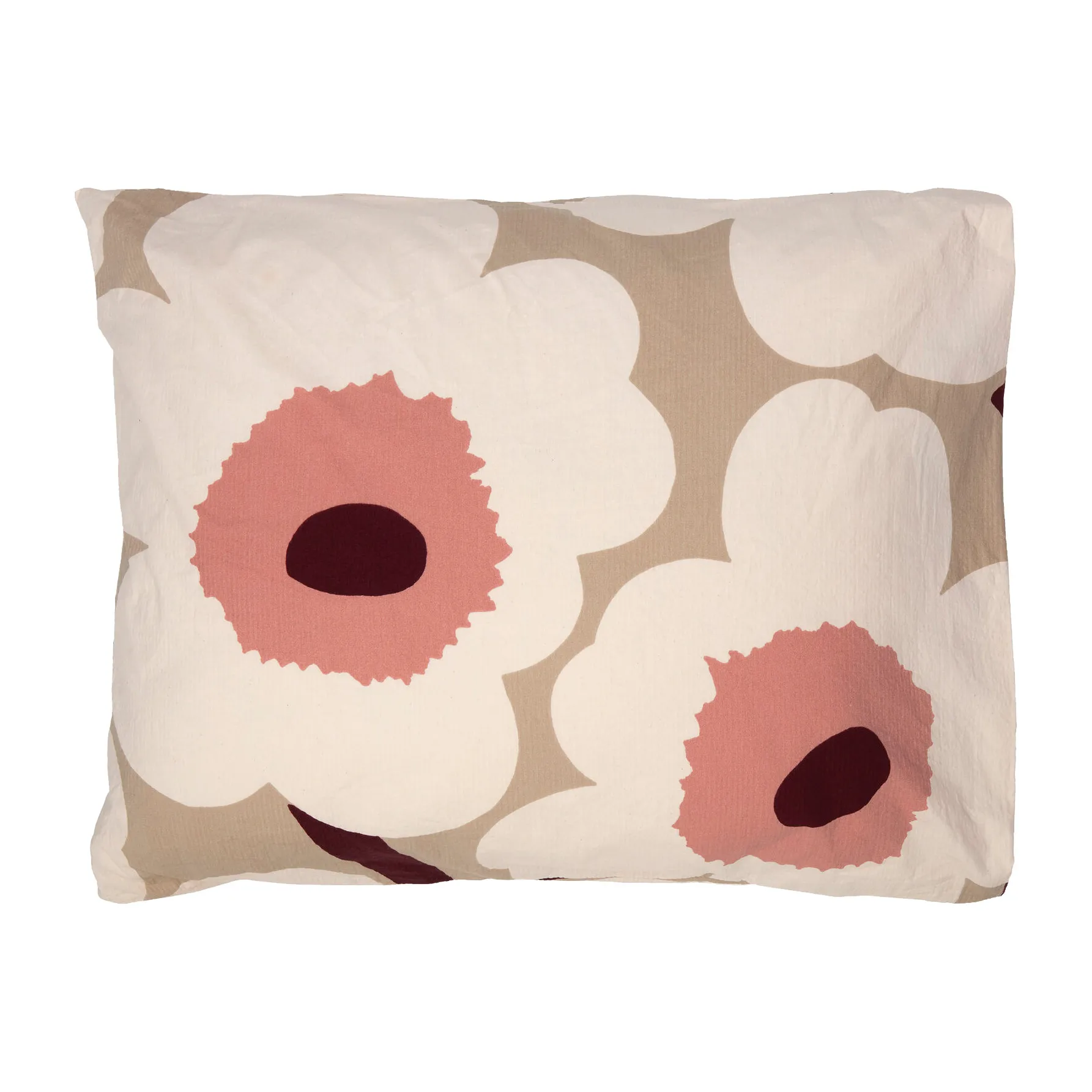 Unikko pudebetræk 50x60 cm, Beige/Cotton/Rosa Marimekko