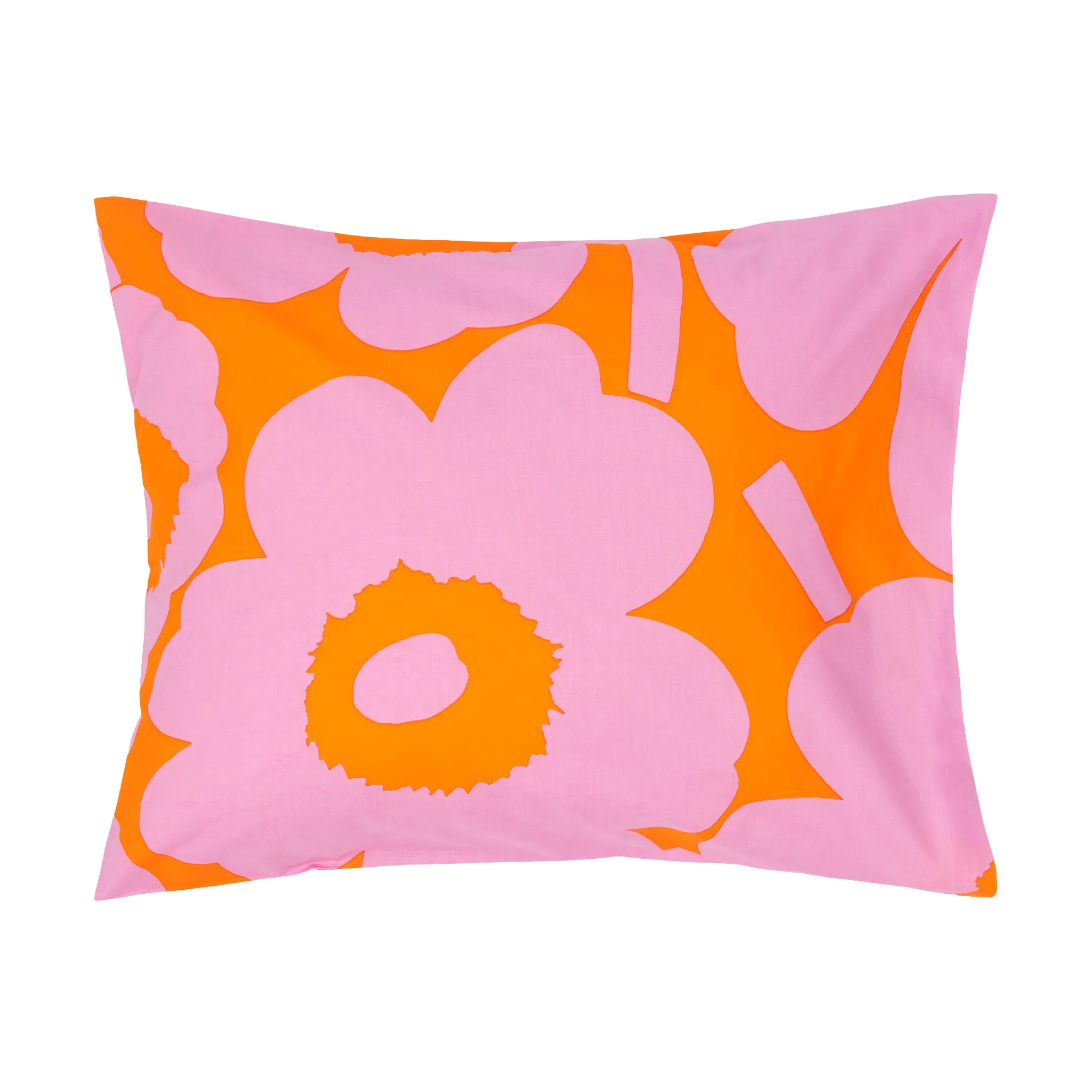 Unikko pudebetræk 50x60 cm, Orange-pink Marimekko