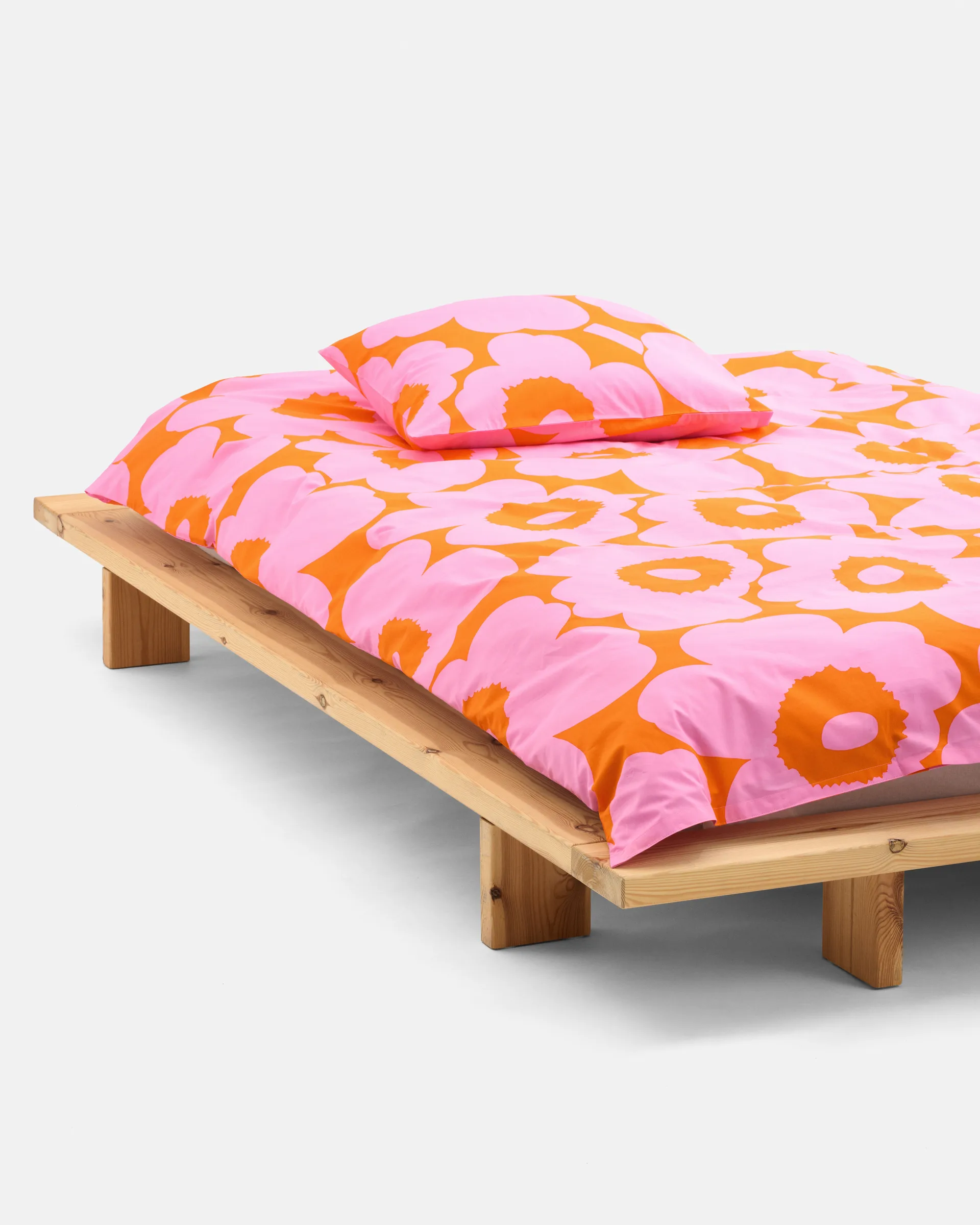 Unikko pudebetræk 50x60 cm, Orange-pink Marimekko