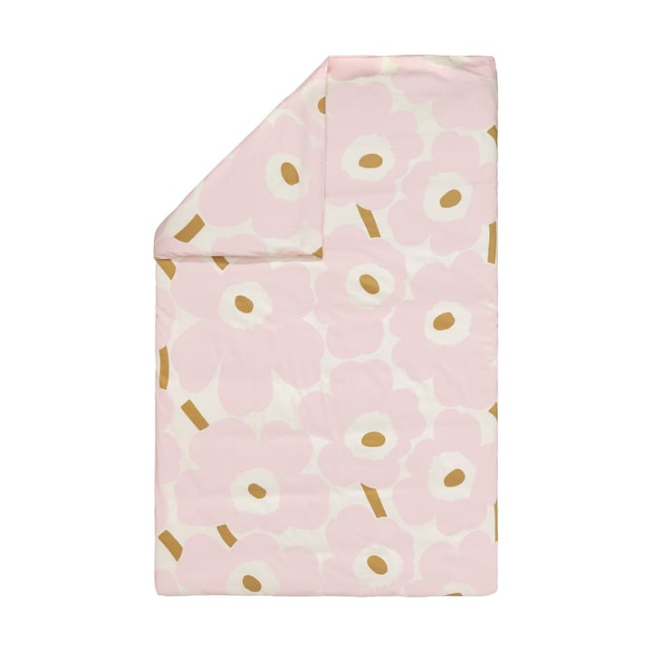 Unikko sengesæt 150x210 cm+50x60 cm, White-light pink-beige Marimekko