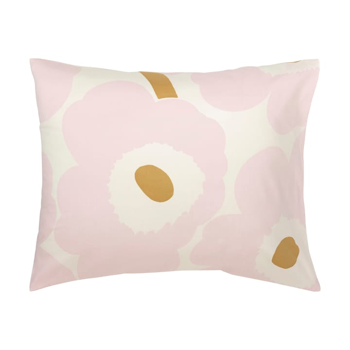 Unikko sengesæt 150x210 cm+50x60 cm, White-light pink-beige Marimekko