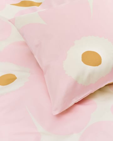Unikko sengesæt 150x210 cm+50x60 cm - White-light pink-beige - Marimekko