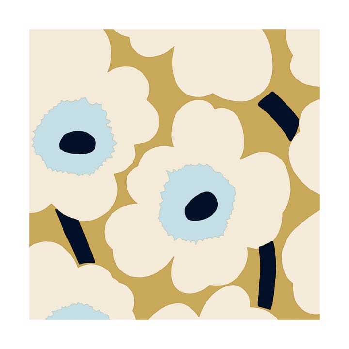 Unikko servietter 33x33 cm 20-pak - Beige-Blue - Marimekko
