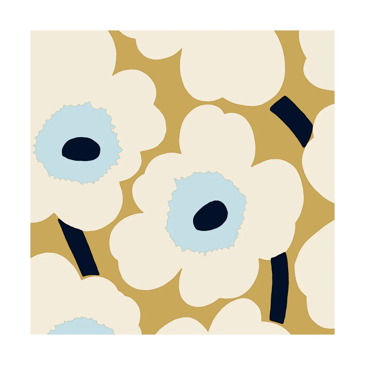Marimekko Unikko servietter 33x33 cm 20-pak Beige-Blue
