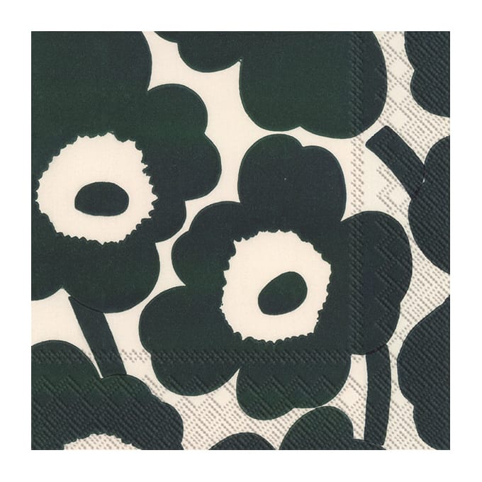 Unikko servietter 33x33 cm 20-pak - Cream green - Marimekko