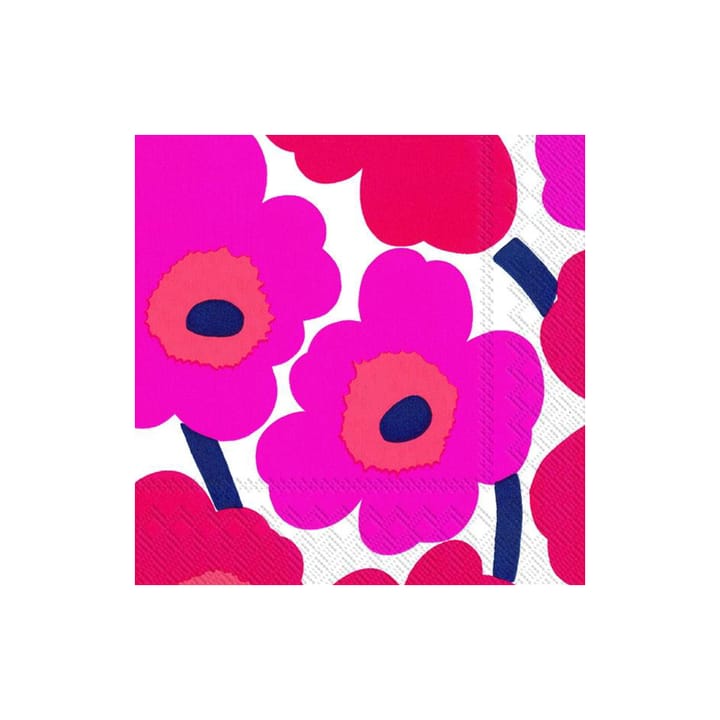 Unikko servietter 33x33 cm 20-pak - Rød - Marimekko