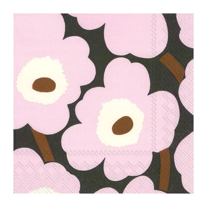 Unikko servietter 33x33 cm 20-pak - Rose - Marimekko