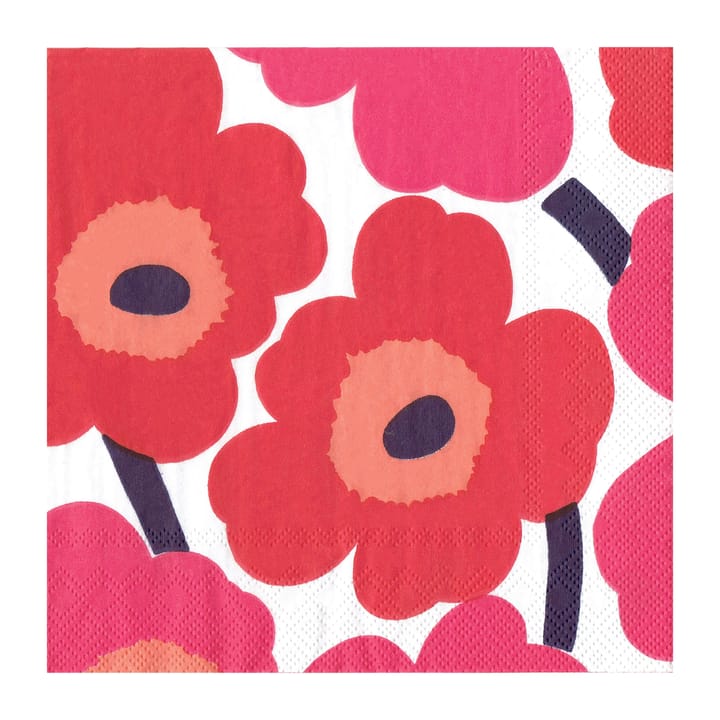 Unikko servietter 40x40 cm 20-pak - Red - Marimekko