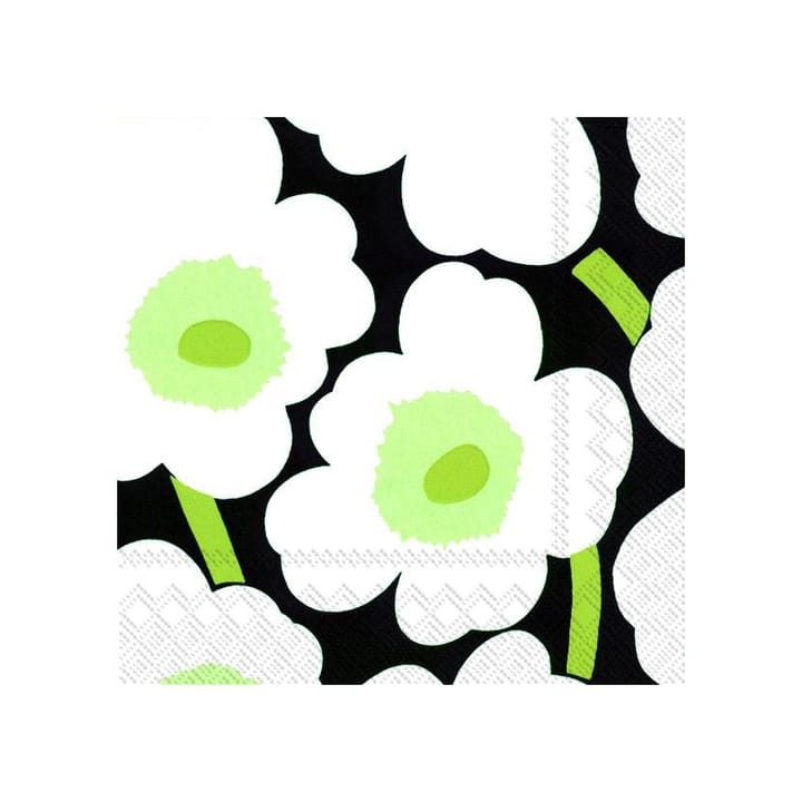 Unikko servietter 40x40 cm 20-pak - Sort - Marimekko