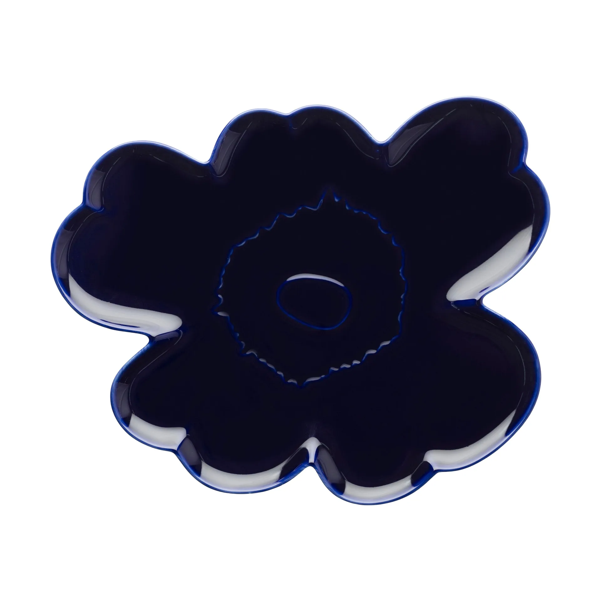Unikko Shape fad 32 cm, Blue Marimekko