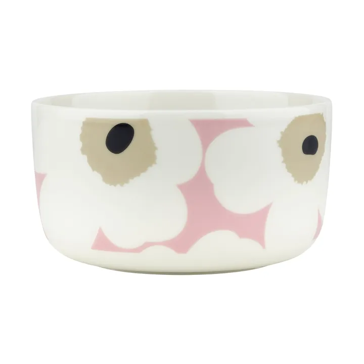 Unikko skål 5 dl - Off white-pink-sand-charcoal - Marimekko