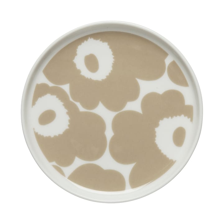 Unikko tallerken Ø 13,5 cm - Hvid-beige - Marimekko