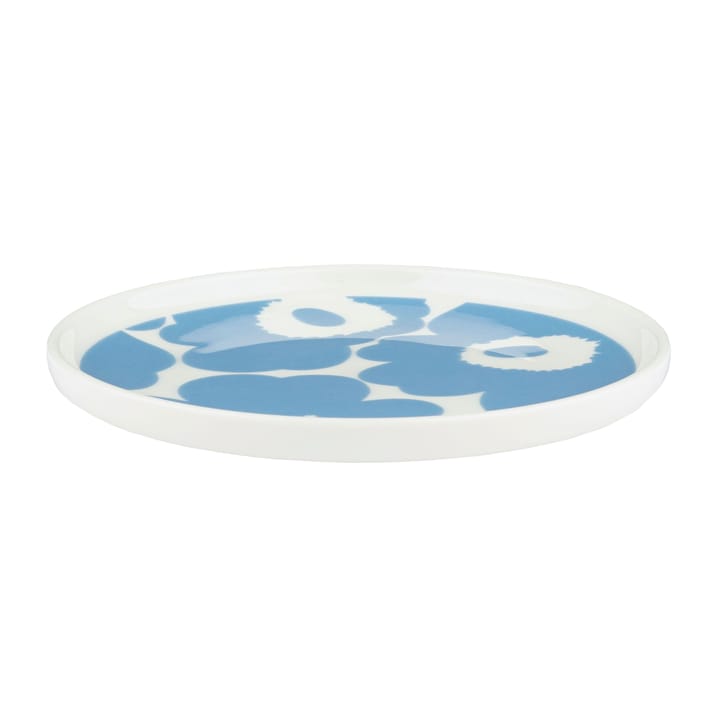 Unikko tallerken Ø 13,5 cm - White/Sky blue - Marimekko