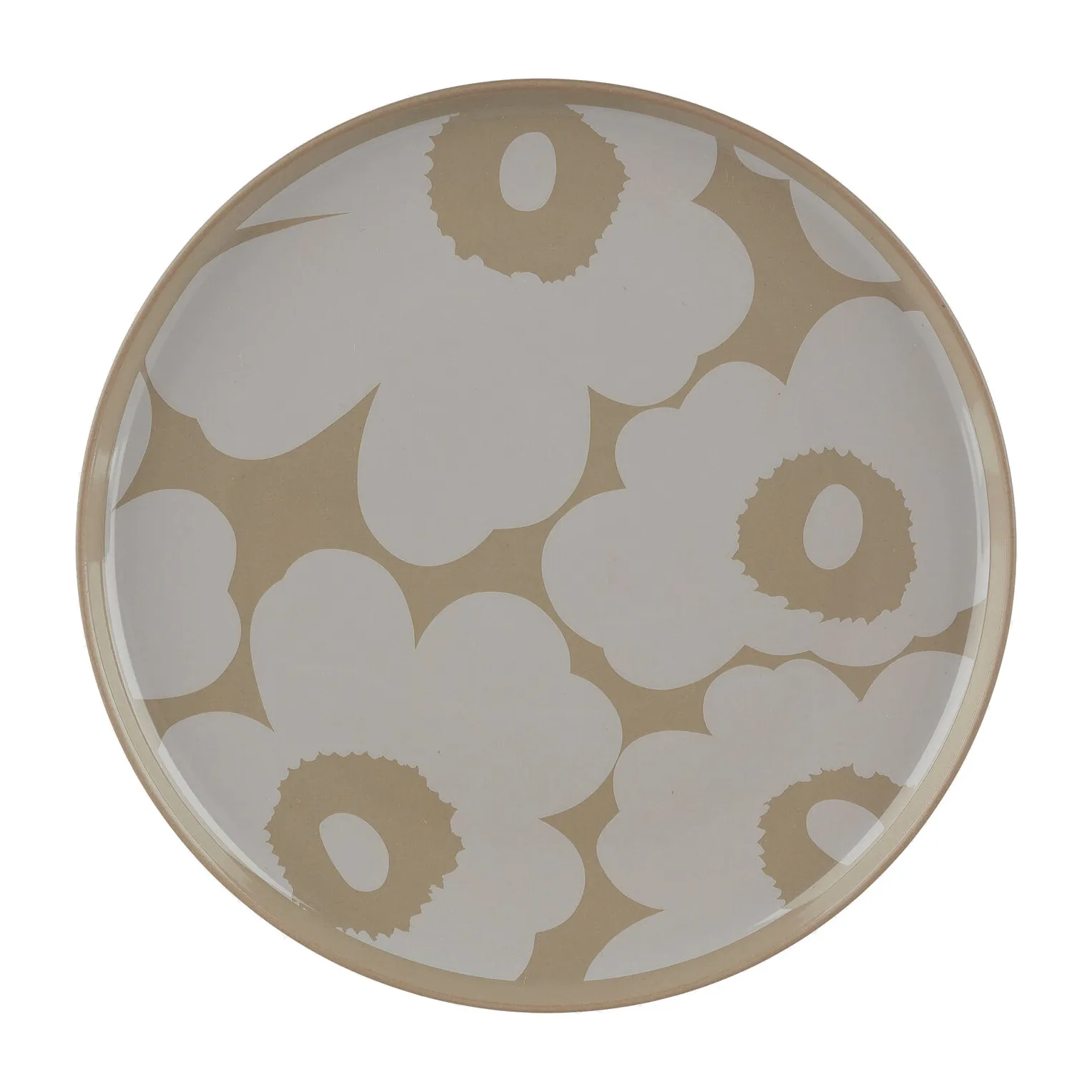 Unikko tallerken Ø20 cm, Terra/Hvid Marimekko