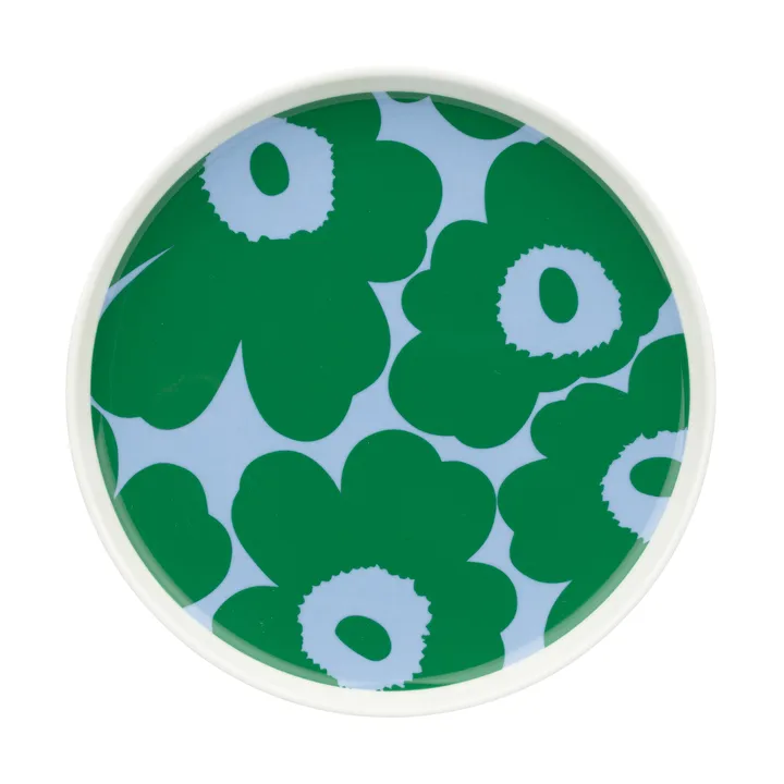 Unikko tallerken Ø20 cm - White-green-light blue - Marimekko