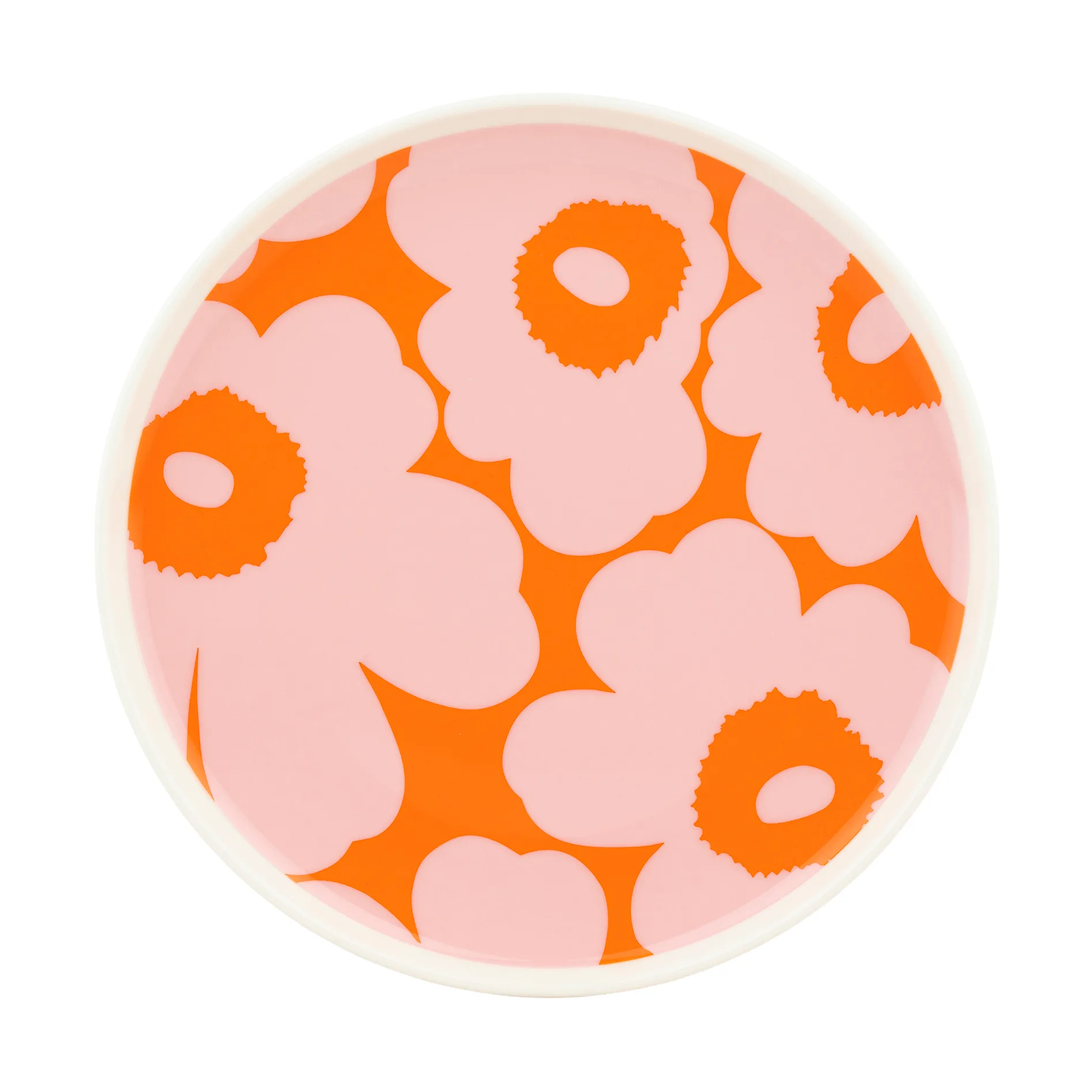 Unikko tallerken Ø20 cm, White-pink-orange Marimekko