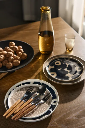 Unikko tallerken Ø25 cm - Hvid/Mørkeblå - Marimekko