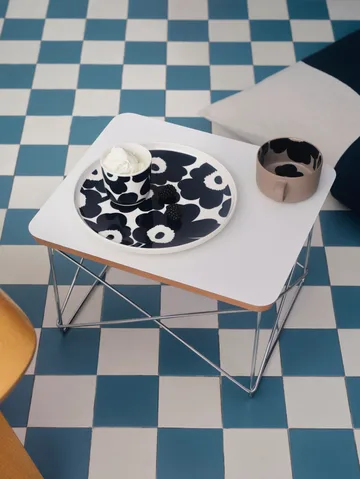 Unikko tallerken Ø25 cm - Hvid/Mørkeblå - Marimekko