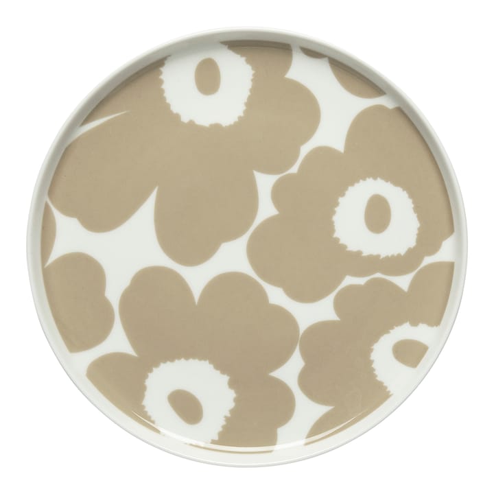 Unikko tallerken beige/hvid - Ø20 cm - Marimekko