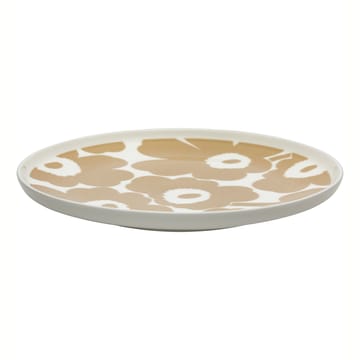 Unikko tallerken beige/hvid - Ø25 cm - Marimekko
