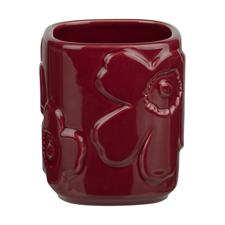 Unikko tandbørsteholder - Burgundy - Marimekko