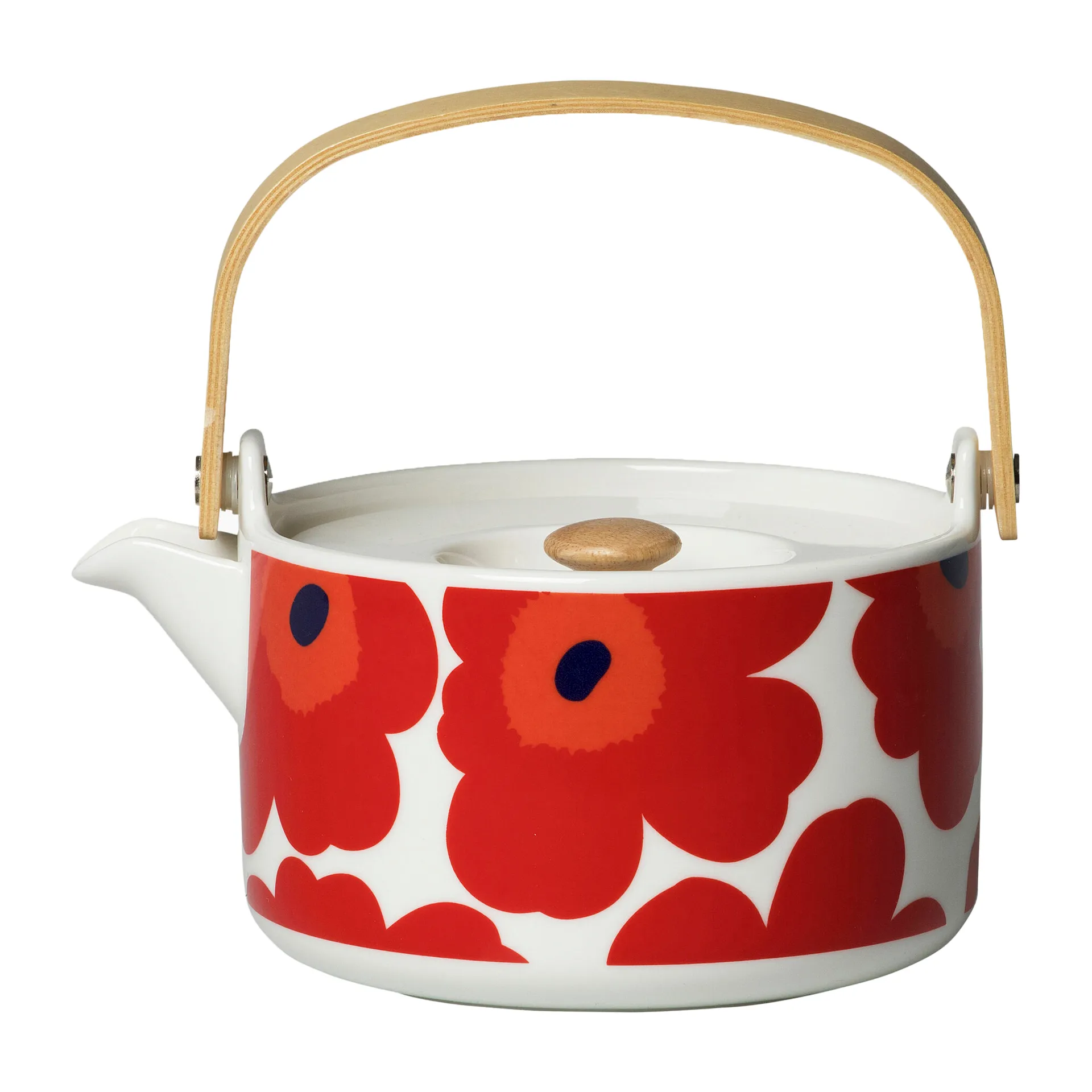 Unikko tekande 0,7 l, Red-white Marimekko