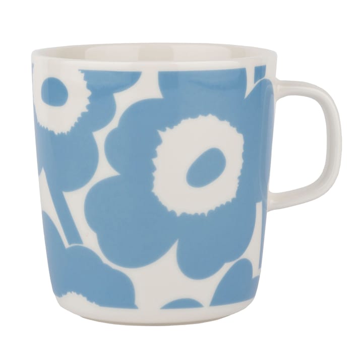 Unikko tekrus 40 cl - White/Sky blue - Marimekko