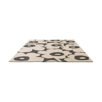 Unikko tæppe outdoor - Charcoal-white, 250x350 cm - Marimekko