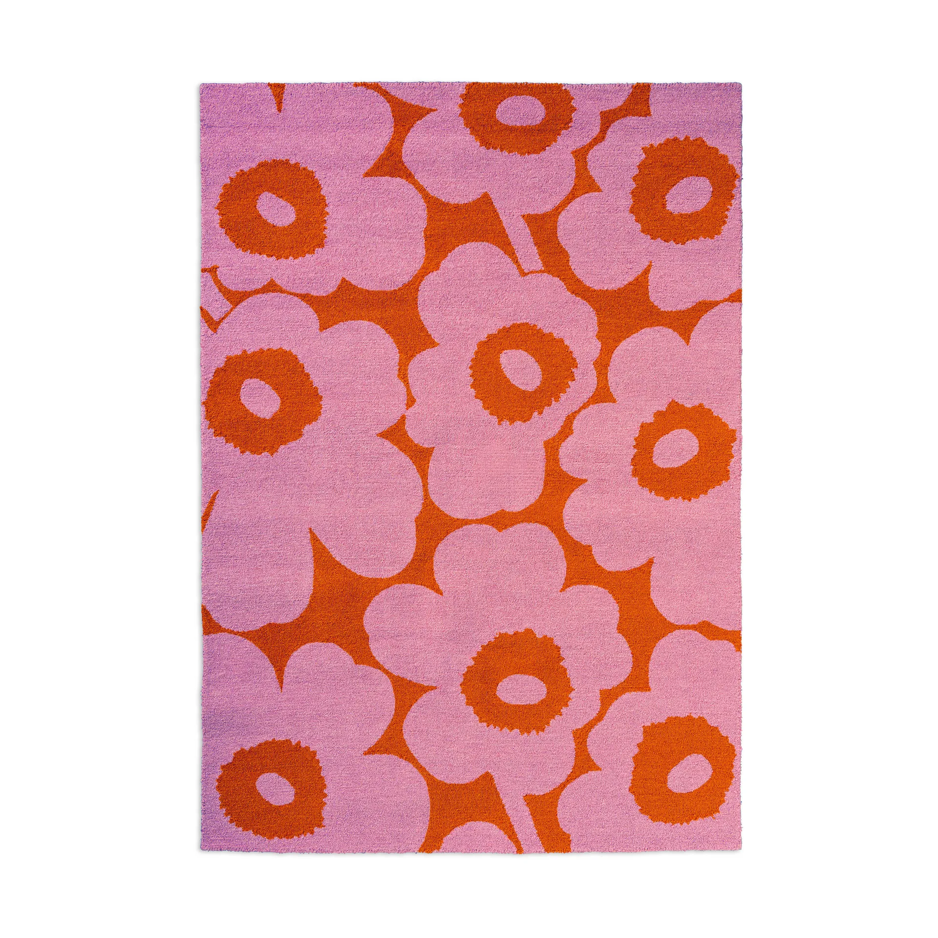 Unikko tæppe outdoor, Pink-orange, 250x350 cm Marimekko