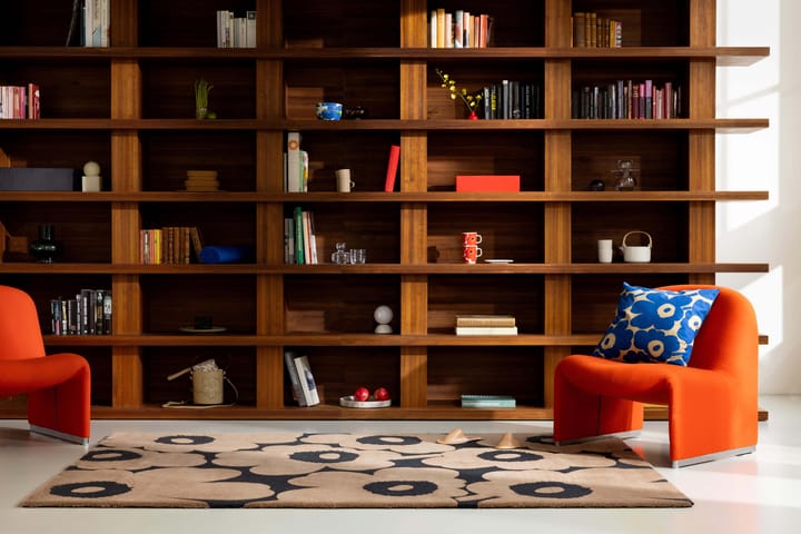 Unikko uldtæppe, Beige, 200x300 cm Marimekko