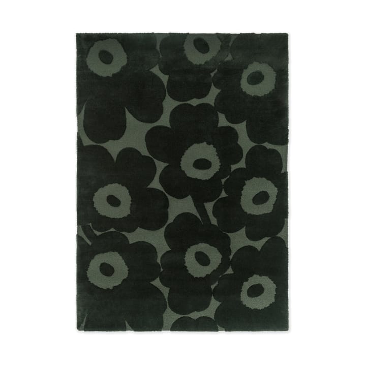 Unikko uldtæppe - Dark Green, 140x200 cm - Marimekko