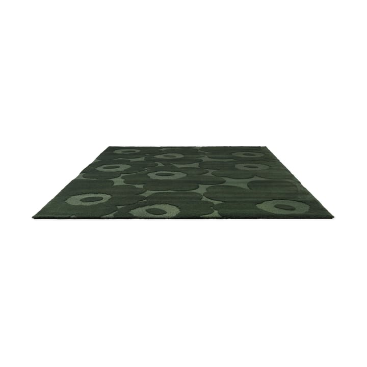 Unikko uldtæppe, Dark Green, 140x200 cm Marimekko