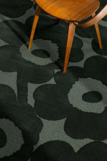 Unikko uldtæppe - Dark Green, 140x200 cm - Marimekko