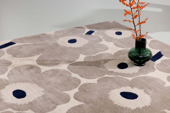 Unikko uldtæppe, Greige, 170x240 cm Marimekko