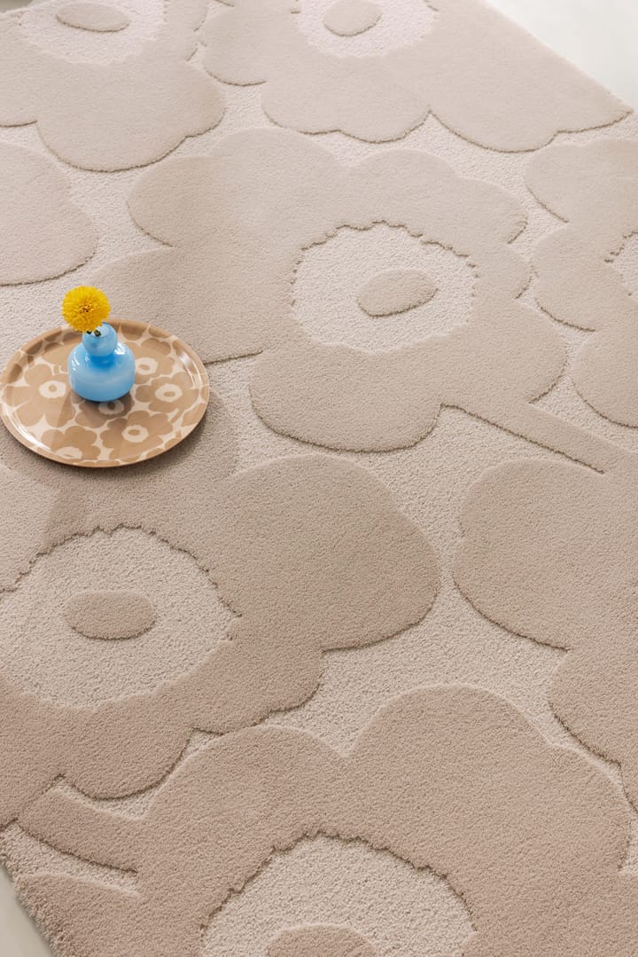 Unikko uldtæppe, Light Beige, 200x300 cm Marimekko