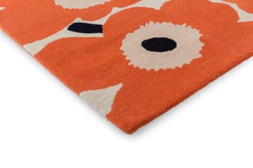 Unikko uldtæppe - Orange Red, 170x240 cm - Marimekko