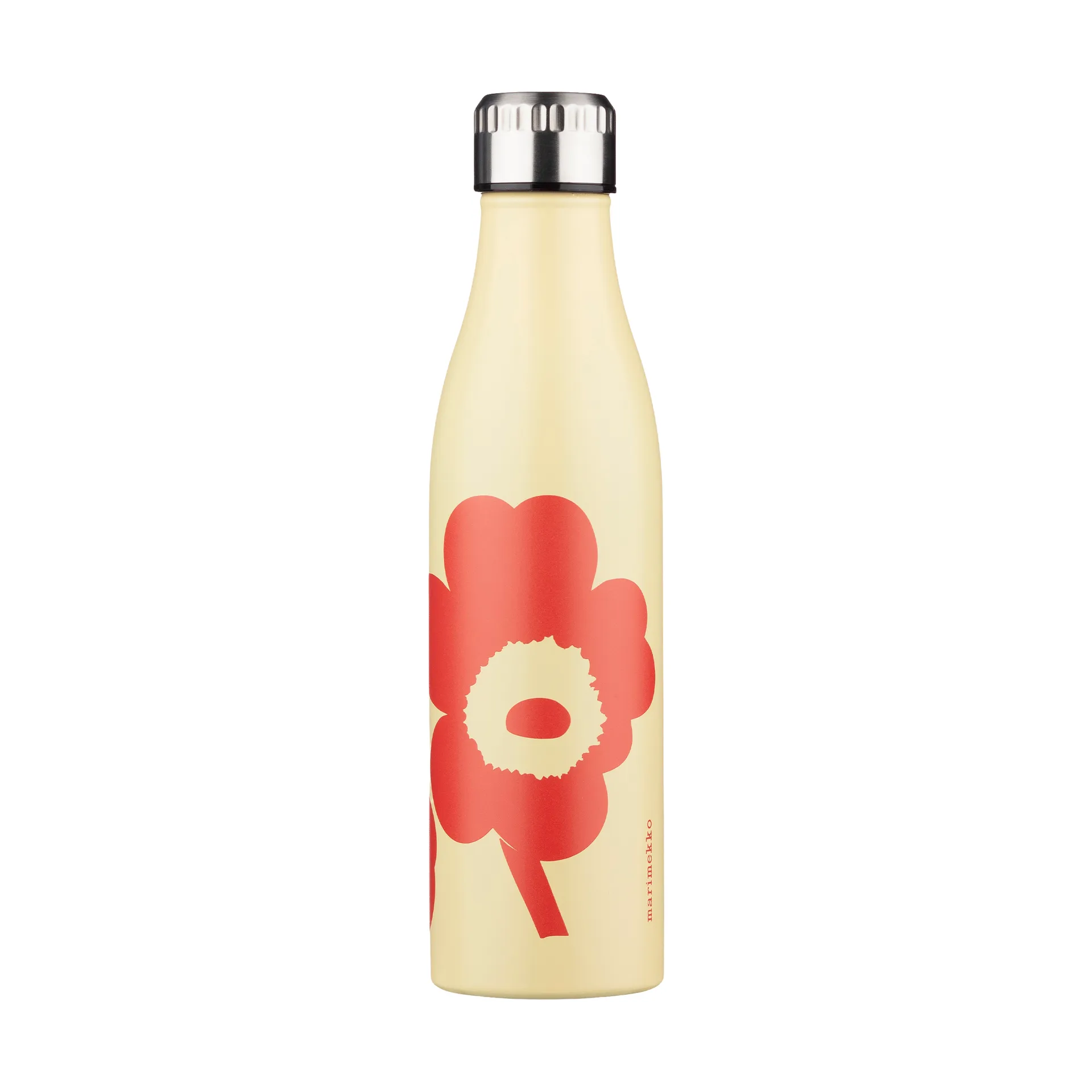 Unikko vandflaske, Sand-orange red, 0,5 l Marimekko