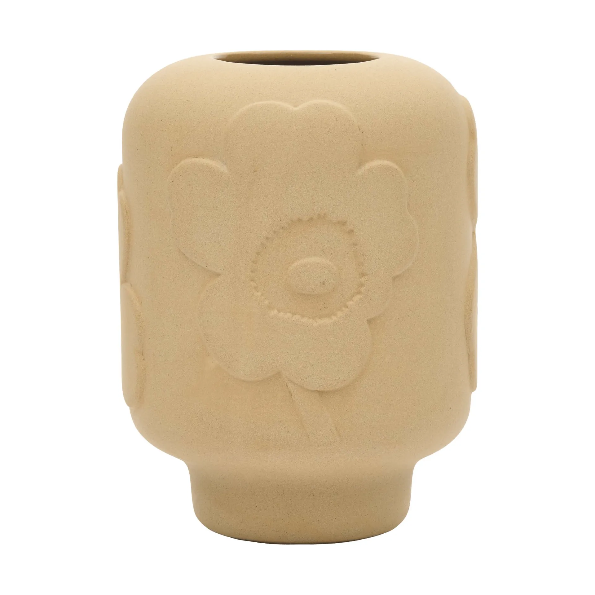 Unikko vase keramik 18 cm, Sandstone Marimekko