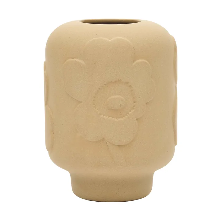 Unikko vase keramik 18 cm - Sandstone - Marimekko