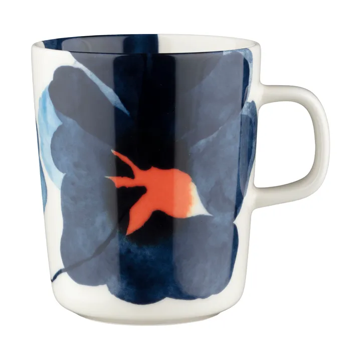Valssi krus 25 cl - White-blue-orange - Marimekko