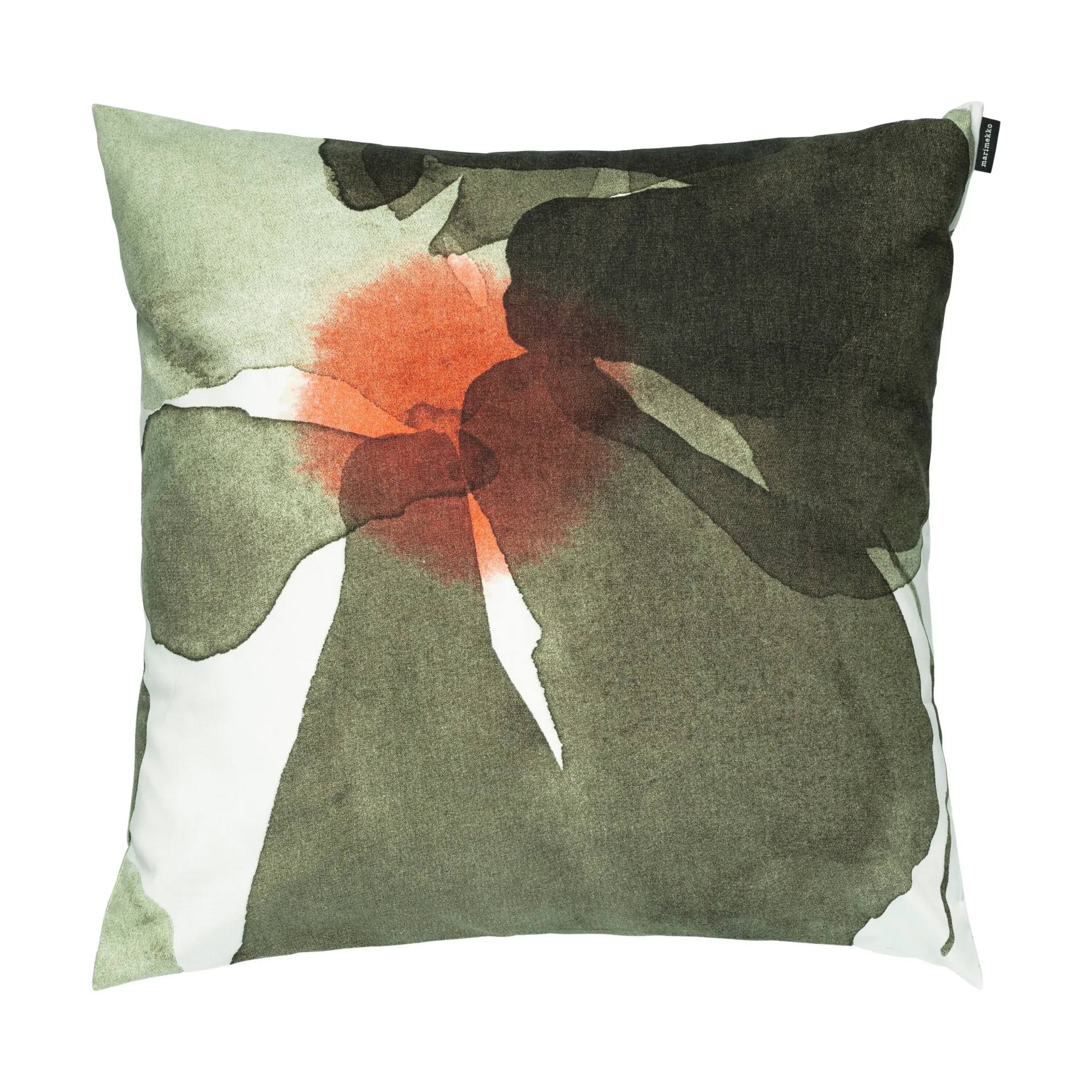 Valssi pudebetræk 50x50 cm, White-forest green-tomato red Marimekko