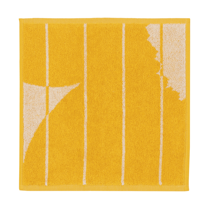 Vesi Unikko Mini håndklæde 30x30 cm - Spring yellow-ecru - Marimekko