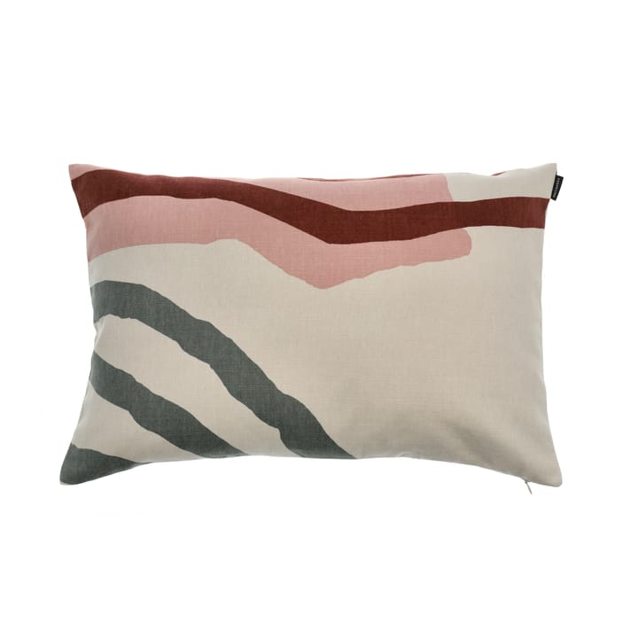 Vuosirenkaat pudebetræk 40x60 cm, Beige/Grøn/Lyserød Marimekko