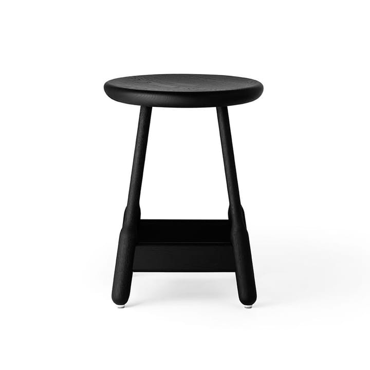 Albert barstol 50 cm, Sortbejdset eg Massproductions
