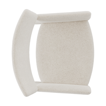 Crown Easy Chair - Spiral 21 Chalk - Massproductions