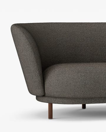 Dandy 2-personers sofa - Valnød/Sacho Safire 001 - Massproductions