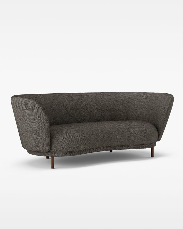 Dandy 2-personers sofa - Valnød/Sacho Safire 001 - Massproductions