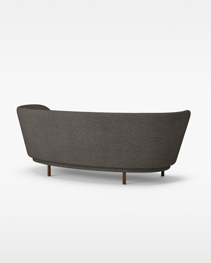 Dandy 2-personers sofa, Valnød/Sacho Safire 001 Massproductions