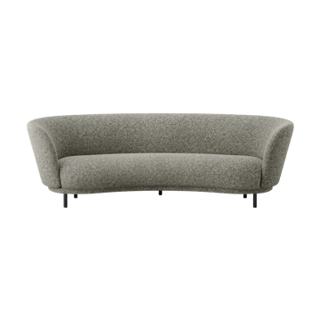 Dandy 3-personers sofa - Black oak - Kirkby Design, Spiral - 23 Monochrome - Massproductions
