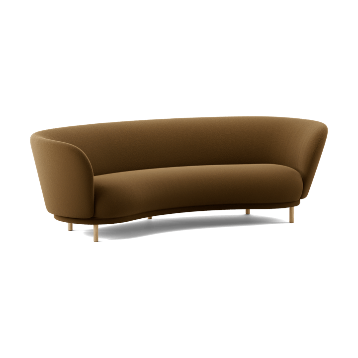Dandy 3-personers sofa, Black oak - Kirkby Design, Spiral - 23 Monochrome Massproductions